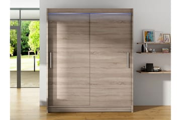 Bay Garderob 150x200 cm - Brun - Förvaring - Garderober & garderobssystem