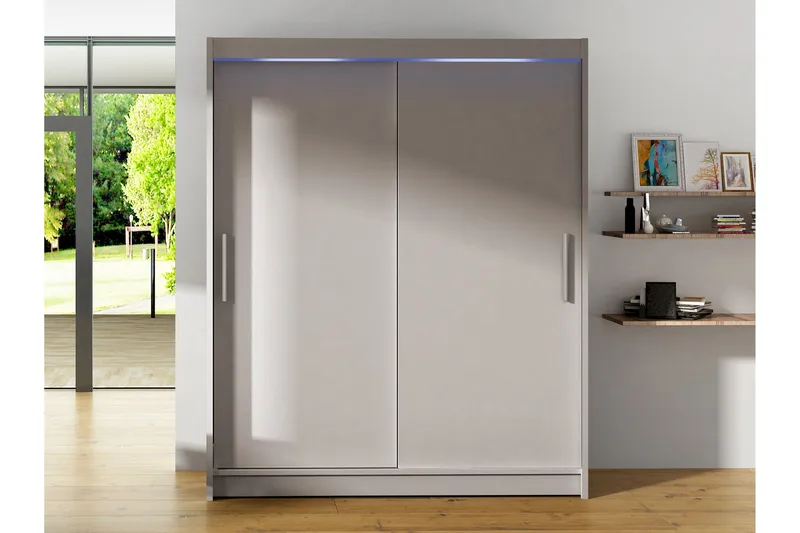 Bay Garderob 150x200 cm - Grå - Förvaring - Garderober & garderobssystem