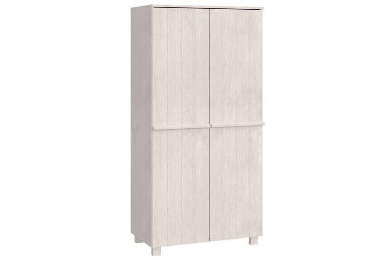 beBasic Garderob vit 89x50x180 cm massiv furu - White - Garderober & garderobssystem - Garderobsskåp