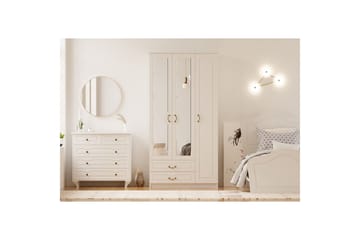 Beyric Garderob 105x210 cm - Matt Vit - Förvaring - Garderober & garderobssystem