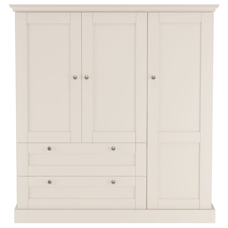 Binz Garderob 122x130 cm - Kashmirgräddvit - Förvaring - Garderober & garderobssystem