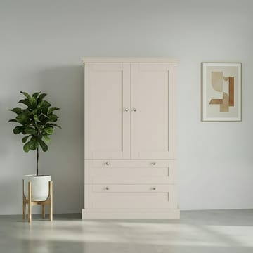 Binz Garderob 83x130 cm - Kashmirgräddvit - Förvaring - Garderober & garderobssystem