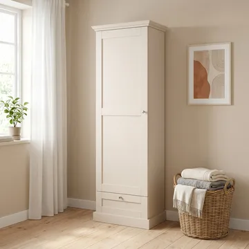 Binz Hallskåp 60x180 cm - Kashmirgräddvit - Förvaring - Garderober & garderobssystem