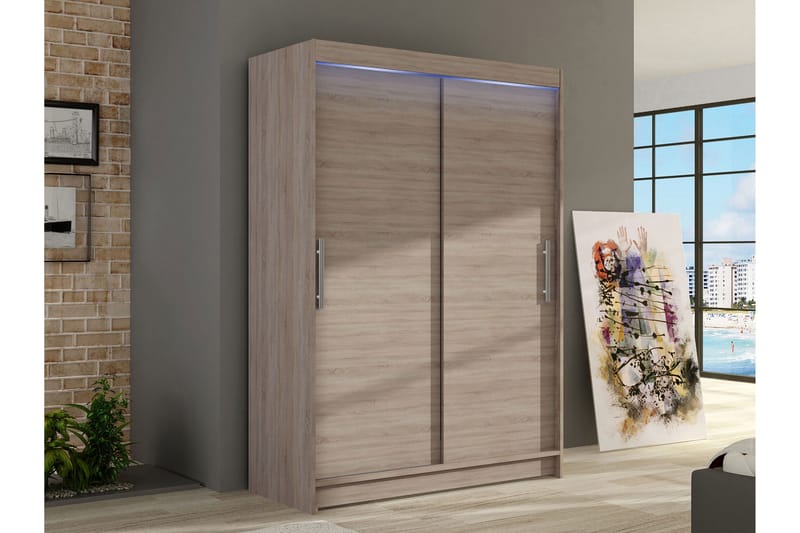 Biscayne Garderob 120x200 cm - Beige - Förvaring - Garderober & garderobssystem