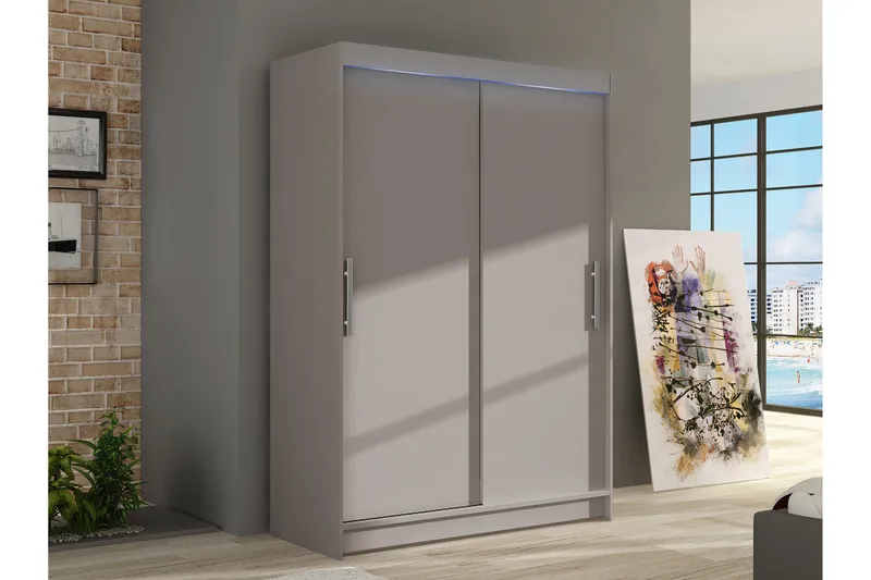 Biscayne Garderob 120x200 cm - Svart - Förvaring - Garderober & garderobssystem