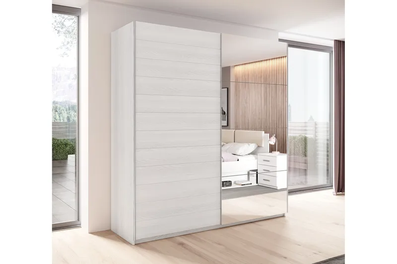 Bovera Garderob 61x200 cm - Askgrå - Förvaring - Garderober & garderobssystem