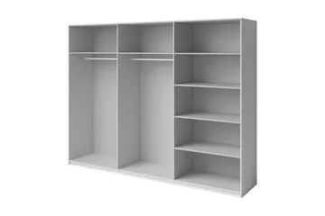 Bovera Garderob 61x270 cm - Askgrå - Förvaring - Garderober & garderobssystem