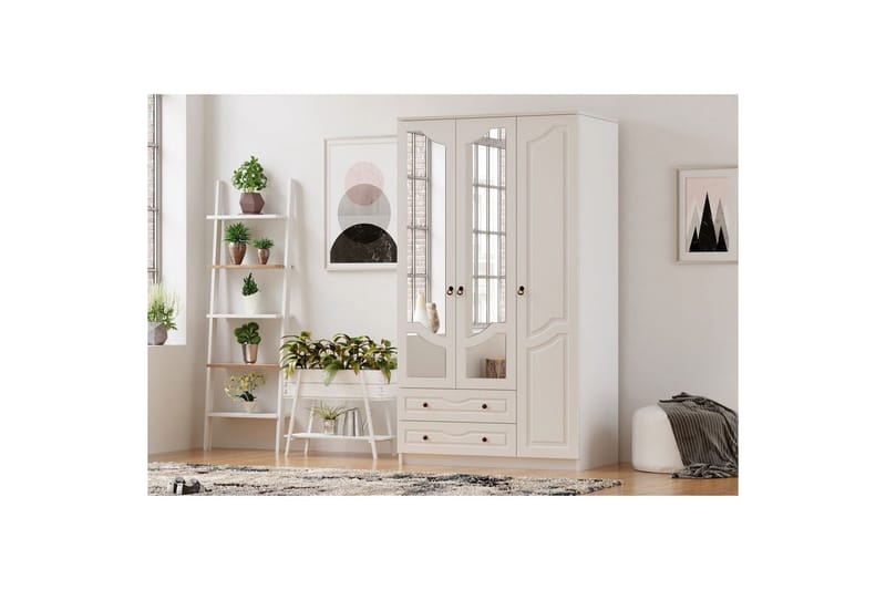 Brelin Garderob 105x210 cm - Matt Vit - Förvaring - Garderober & garderobssystem