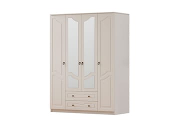 Brelin Garderob 140x210 cm - Matt Vit - Förvaring - Garderober & garderobssystem