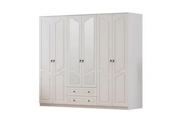 Brelin Garderob 210x210 cm - Matt Vit - Förvaring - Garderober & garderobssystem