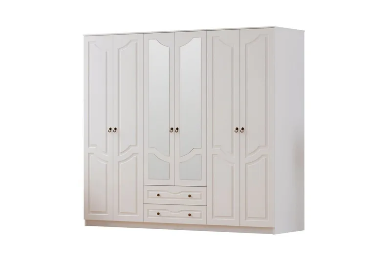 Brelin Garderob 210x210 cm, Matt Vit