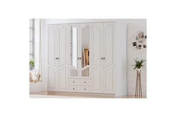 Brelin Garderob 210x210 cm - Matt Vit - Förvaring - Garderober & garderobssystem