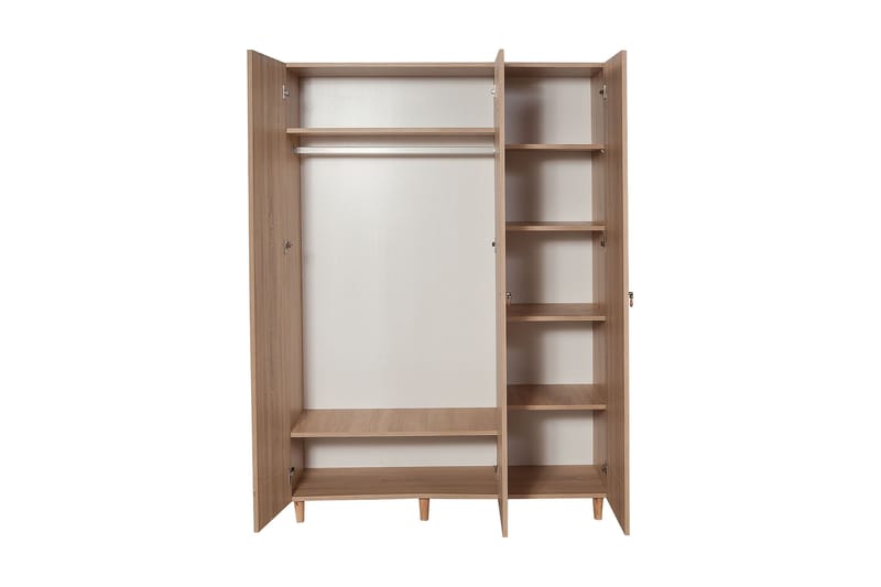 Brokind Garderob 135 cm - Brun - Förvaring - Garderober & garderobssystem