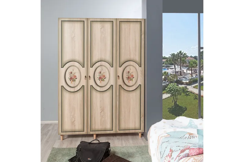 Brokind Garderob 135 cm - Brun - Förvaring - Garderober & garderobssystem