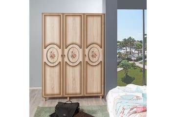 Brokind Garderob 135 cm - Brun/Ek - Förvaring - Garderober & garderobssystem