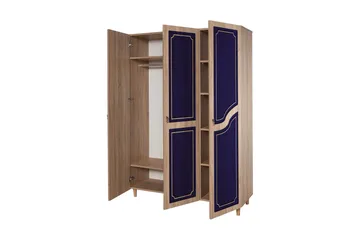 Brokind Garderob 135 cm - Brun/Lila - Förvaring - Garderober & garderobssystem
