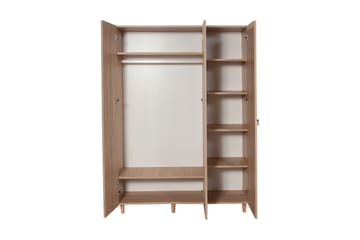 Brokind Garderob 135 cm - Brun/Röd - Förvaring - Garderober & garderobssystem