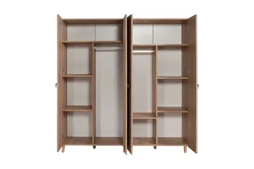 Brokind Garderob 180 cm - Brun/Ek - Förvaring - Garderober & garderobssystem