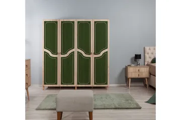 Brokind Garderob 180 cm - Brun/Grön - Förvaring - Garderober & garderobssystem