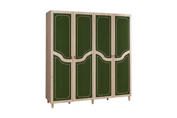 Brokind Garderob 180 cm - Brun/Grön - Förvaring - Garderober & garderobssystem