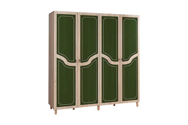 Brokind Garderob 180 cm - Brun/Grön - Förvaring - Garderober & garderobssystem