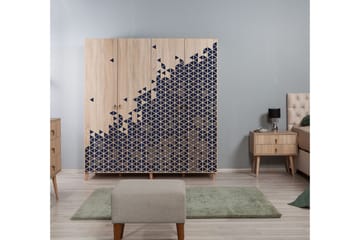 Brokind Garderob 180 cm - Brun/Lila - Förvaring - Garderober & garderobssystem