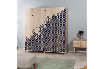 Brokind Garderob 180 cm - Brun/Lila - Förvaring - Garderober & garderobssystem