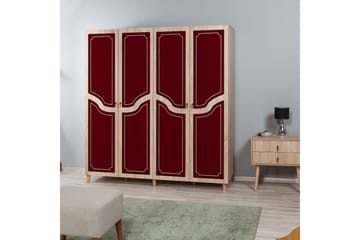 Brokind Garderob 180 cm - Brun/Röd - Förvaring - Garderober & garderobssystem