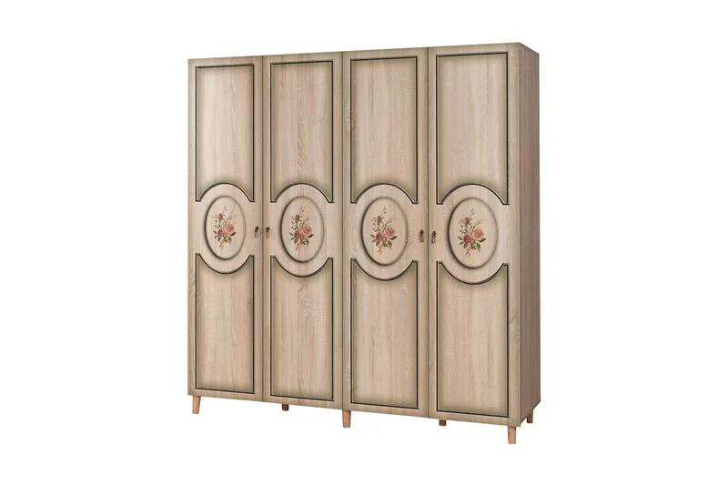 Brokind Garderob 180 cm - Ek/Brun - Förvaring - Garderober & garderobssystem