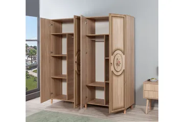 Brokind Garderob 180 cm i Trä - Beige - Förvaring - Garderober & garderobssystem