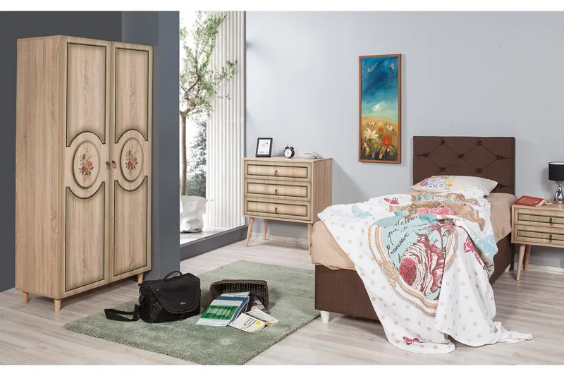 Brokind Garderob 90 cm - Brun - Förvaring - Garderober & garderobssystem