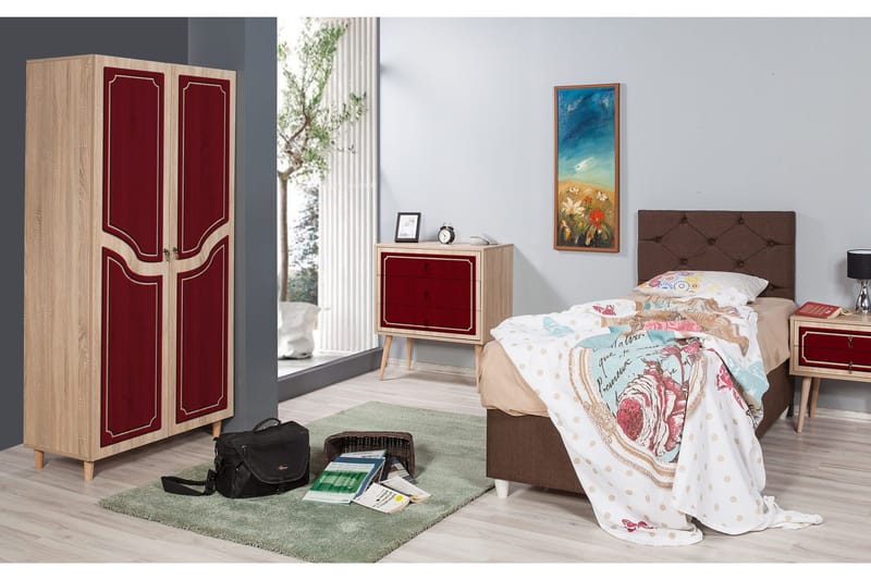 Brokind Garderob 90 cm - Brun - Förvaring - Garderober & garderobssystem