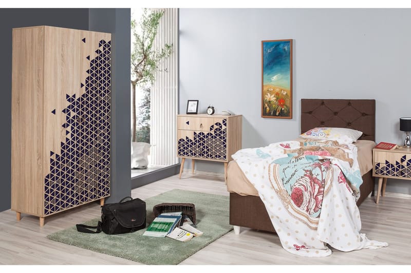 Brokind Garderob 90 cm - Brun - Förvaring - Garderober & garderobssystem