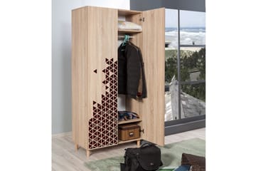 Brokind Garderob 90 cm - Brun - Förvaring - Garderober & garderobssystem