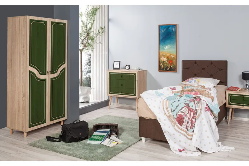 Brokind Garderob 90 cm - Brun - Förvaring - Garderober & garderobssystem