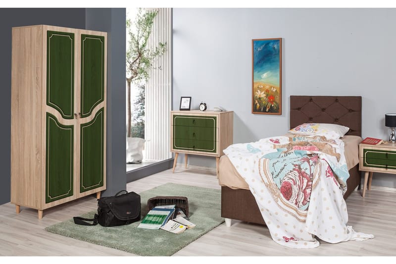 Brokind Garderob 90 cm - Brun - Förvaring - Garderober & garderobssystem