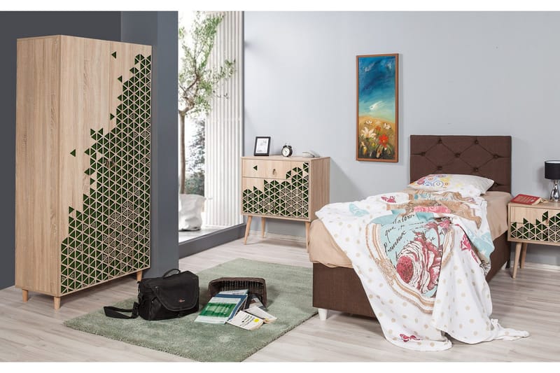 Brokind Garderob 90 cm - Brun - Förvaring - Garderober & garderobssystem