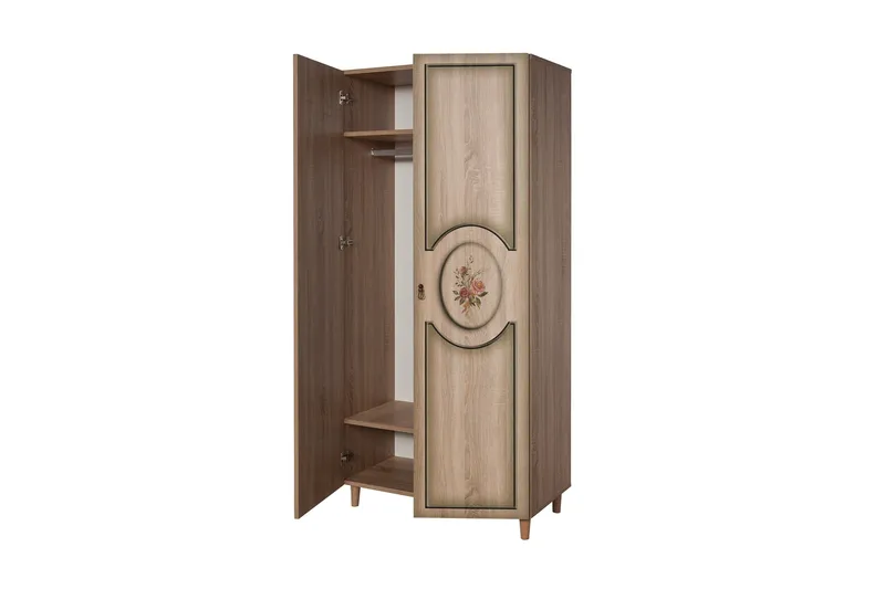 Brokind Garderob 90 cm - Brun - Förvaring - Garderober & garderobssystem
