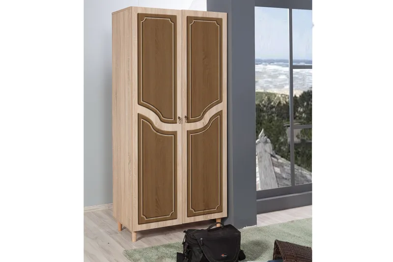 Brokind Garderob 90 cm - Brun - Förvaring - Garderober & garderobssystem