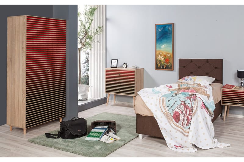 Brokind Garderob 90 cm - Brun - Förvaring - Garderober & garderobssystem