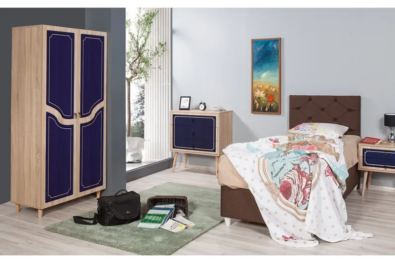 Brokind Garderob 90 cm - Brun - Förvaring - Garderober & garderobssystem