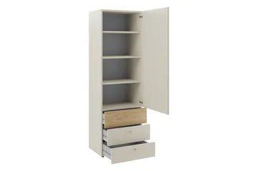Buhan Garderob 60x185 cm - Beige/Brun - Förvaring - Garderober & garderobssystem