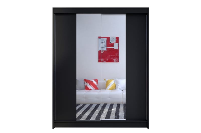 Camino Garderob 150x58x200 cm, Svart