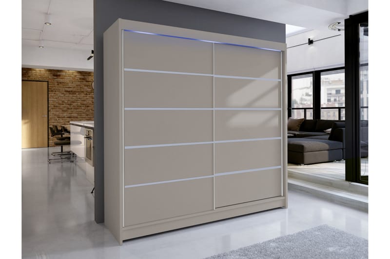Canderbury Garderob 180x215 cm - Beige - Förvaring - Garderober & garderobssystem