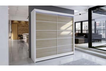 Canderbury Garderob 180x215 cm - Brun/Vit - Förvaring - Garderober & garderobssystem