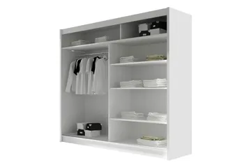 Canderbury Garderob 180x215 cm - Svart/Brun - Förvaring - Garderober & garderobssystem