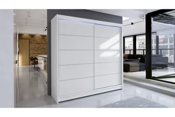 Canderbury Garderob 180x215 cm - Vit - Förvaring - Garderober & garderobssystem