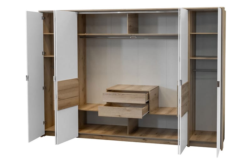 Capira Garderob i Trä - Vit|Beige - Förvaring - Garderober & garderobssystem