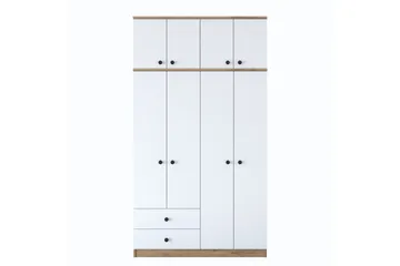 Caturai Garderob 120 cm - Valnöt/Vit - Förvaring - Garderober & garderobssystem