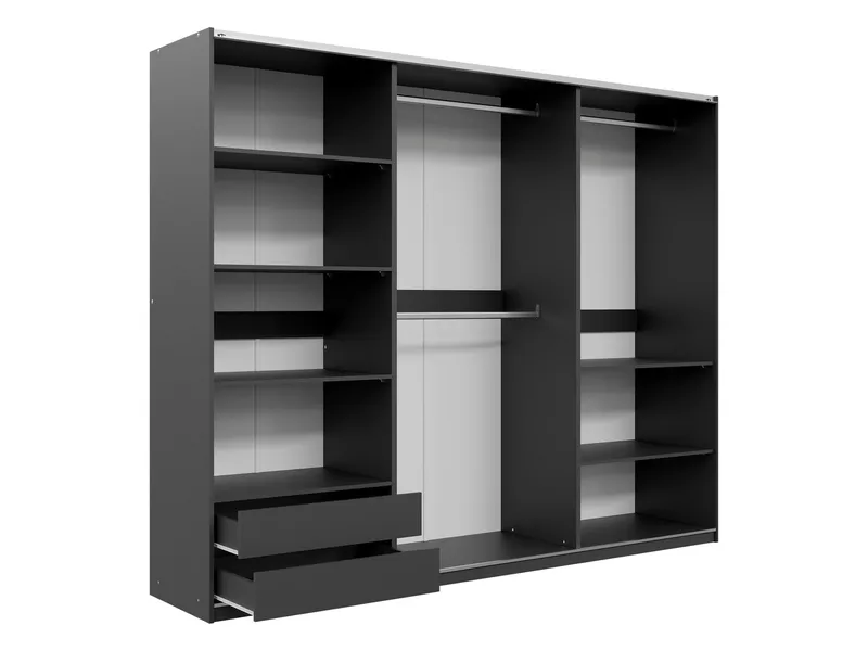 Ceyris Garderob med Spegel 250 cm - Förvaring - Garderober & garderobssystem